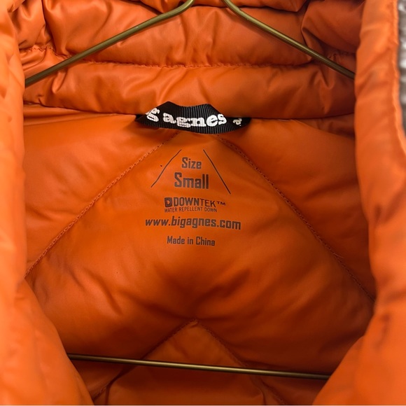 Big Agnes Men’s Ways Gulch Down Vest in Brown and Orange Size S - Picture 4 of 10